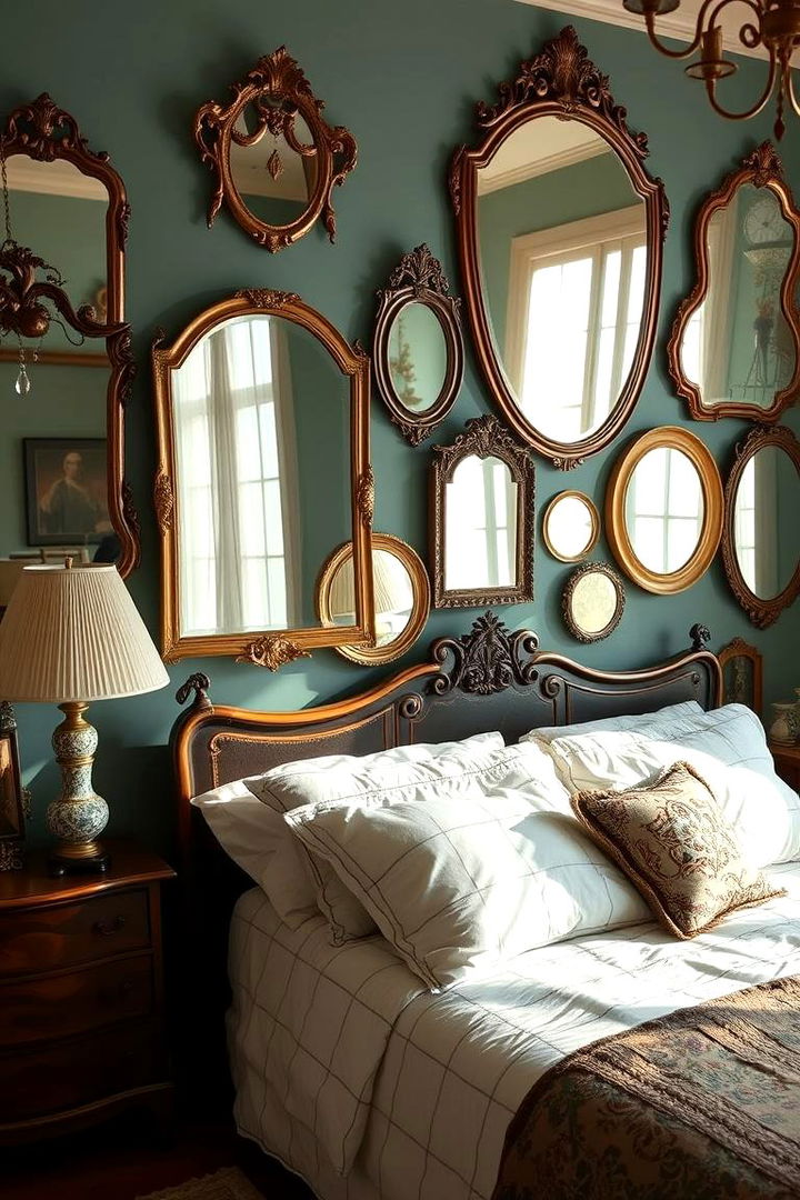 Antique Mirror Arrangements - 22 No Headboard Ideas