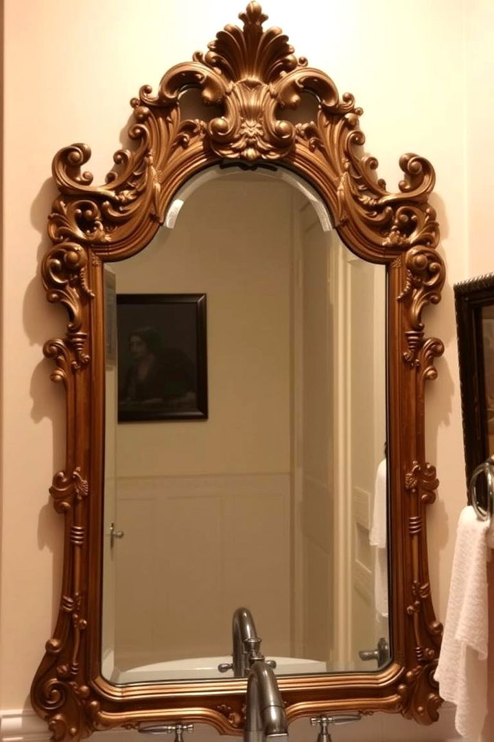 Antique Ornate Style - 22 Bathroom Mirror Ideas