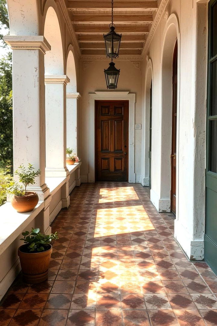 Antique Reclaimed Tiles - 22 Front Porch Tile Ideas