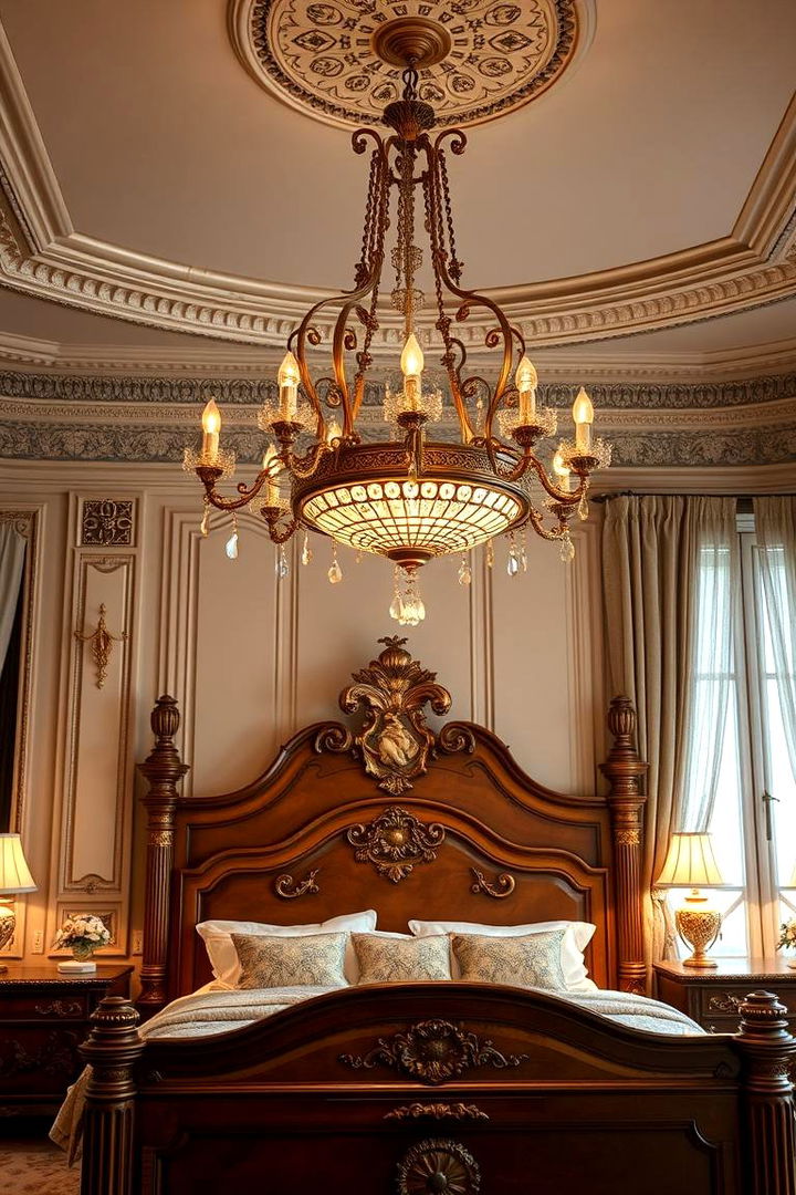 Antique Roman - 22 Bedroom Chandelier Ideas