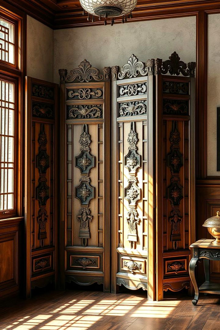 Antique Wooden Screens - 22 Room Divider Ideas