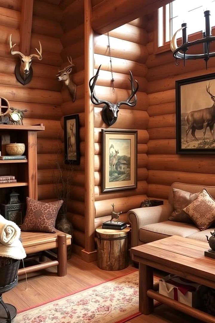 Antler and Wildlife Accents - 22 Cabin Decor Ideas