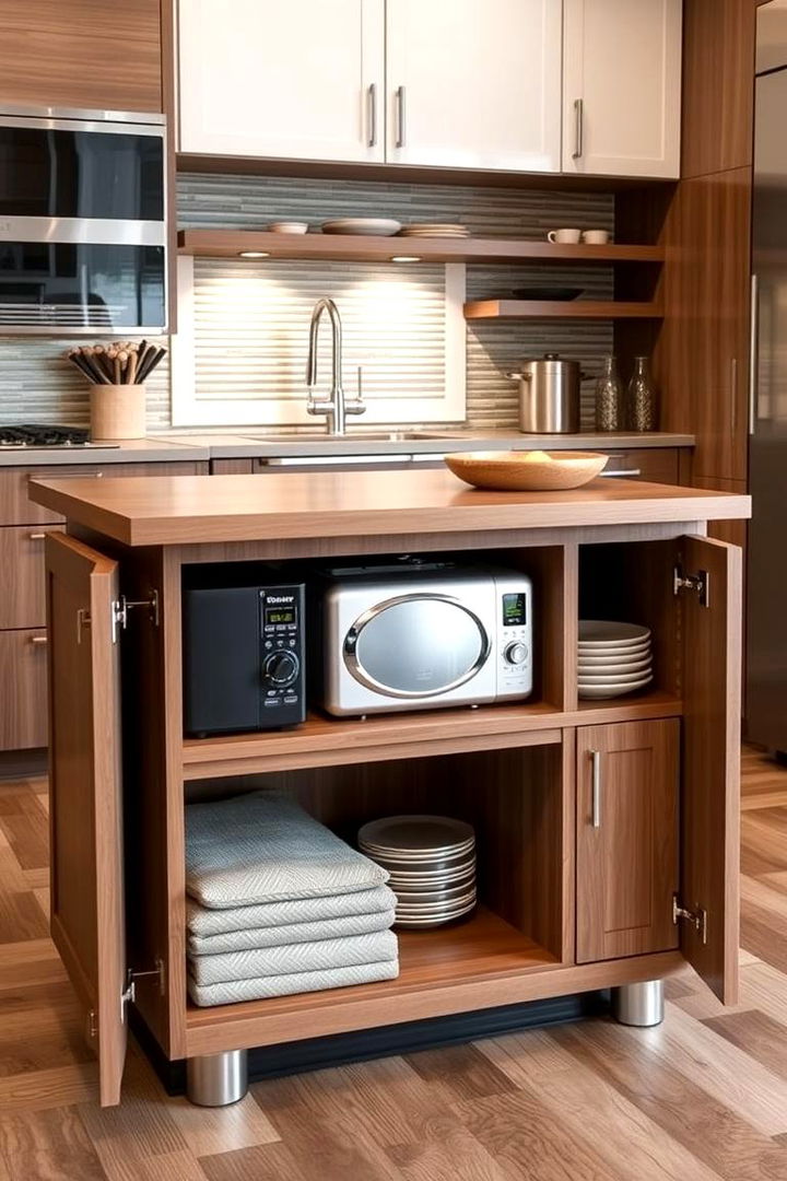 Appliance Storage Solutions - 22 Kitchen Island Storage Ideas