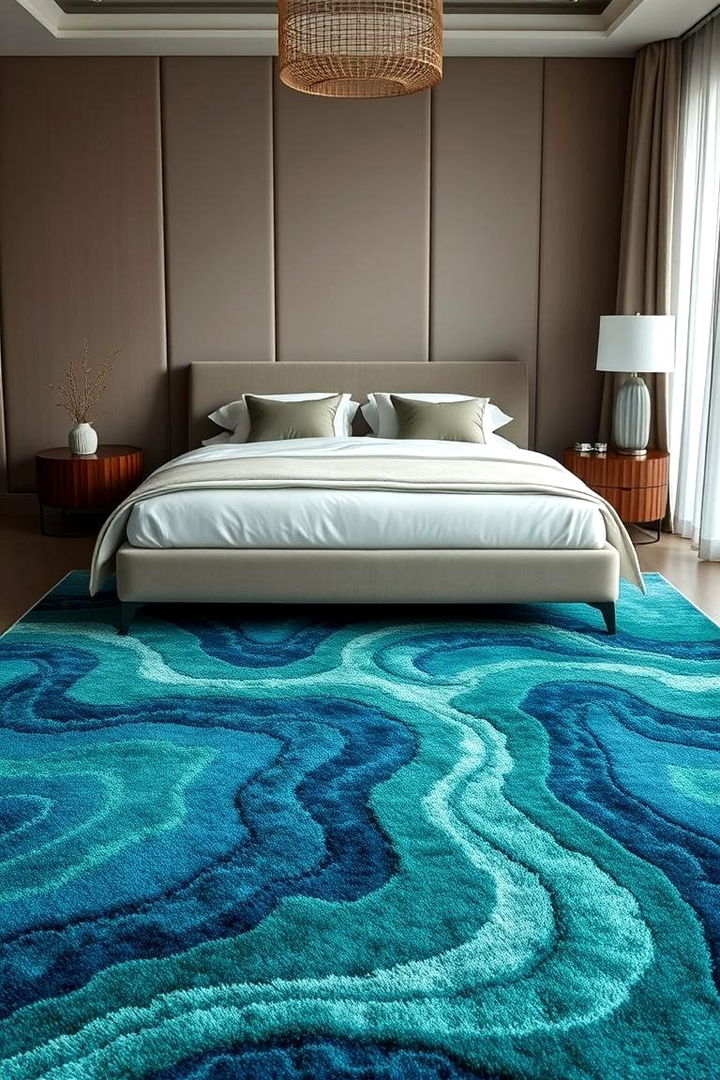 Aquatic Plush Rug Designs - 22 Underwater Mermaid Bedroom Ideas