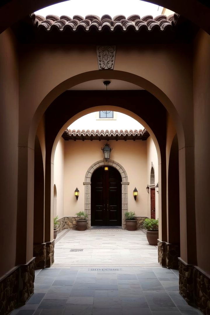 Arched Doorways and Corridors - 22 spanish style patio ideas