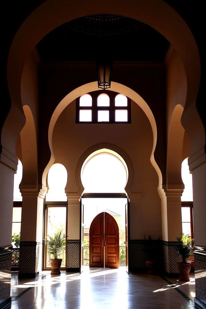 Arched Doorways and Windows for Dramatic Appeal - 22 Bohemian Moroccan Living Room Ideas