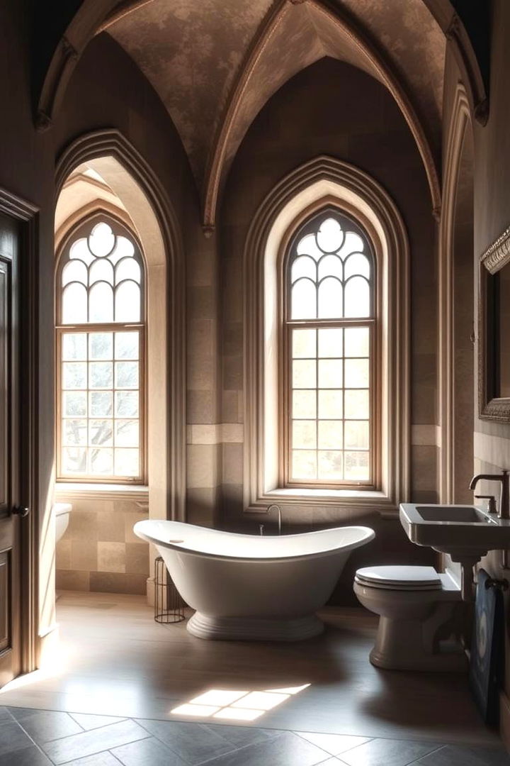 Arched Doorways and Windows - 22 Gothic Bathroom Ideas