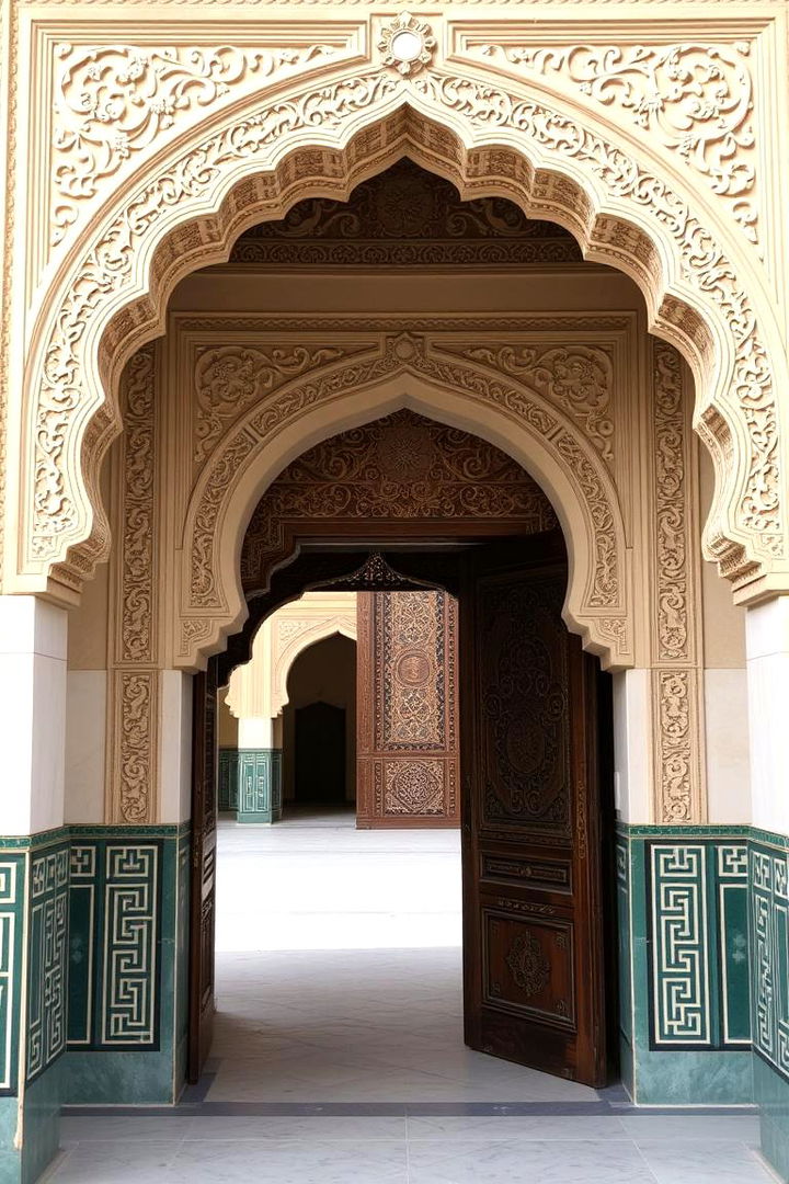 Arched Doorways with Intricate Designs - 22 Moroccan Living Room Ideas