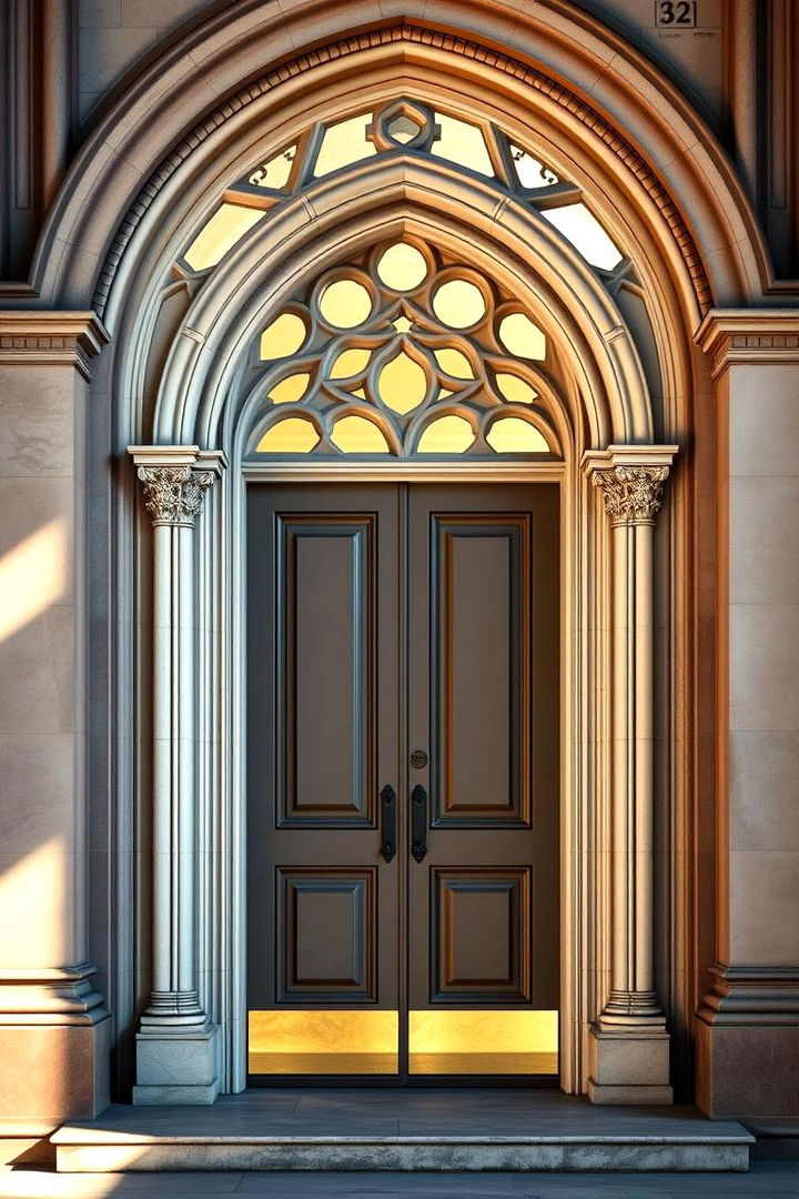 Arched Geometry and Gothic Lines - 22 Gothic Front Door Ideas