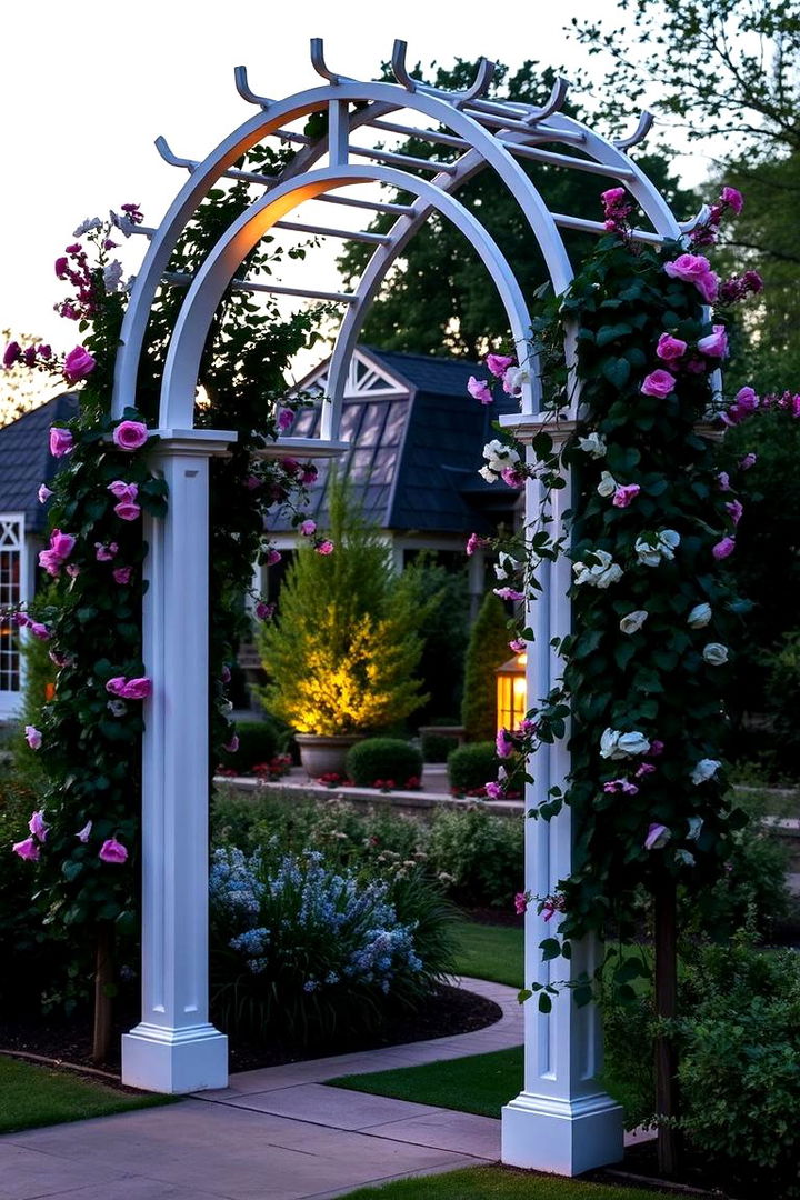 Arching Garden Trellis - 22 Garden Trellis Ideas