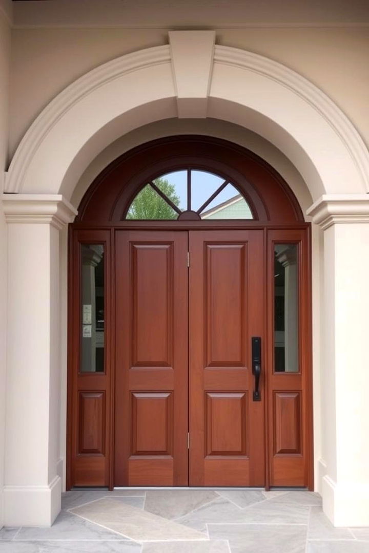 Architectural Accents and Forms - 22 Brown Front Door Ideas
