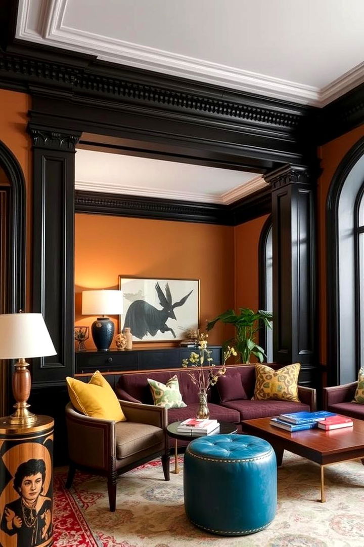 Architectural Features as Focal Points - 22 Maximalist Living Room Design Ideas