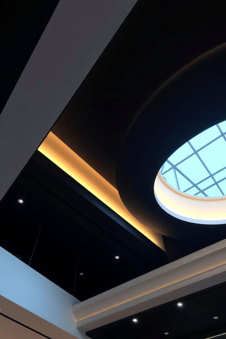 Architectural Interest - 22 Black Ceiling Design Ideas