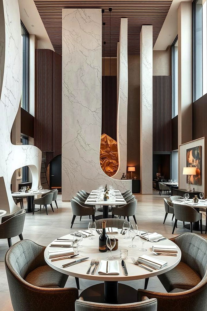 Architectural Sculptural Elements - 22 masculine dining room ideas