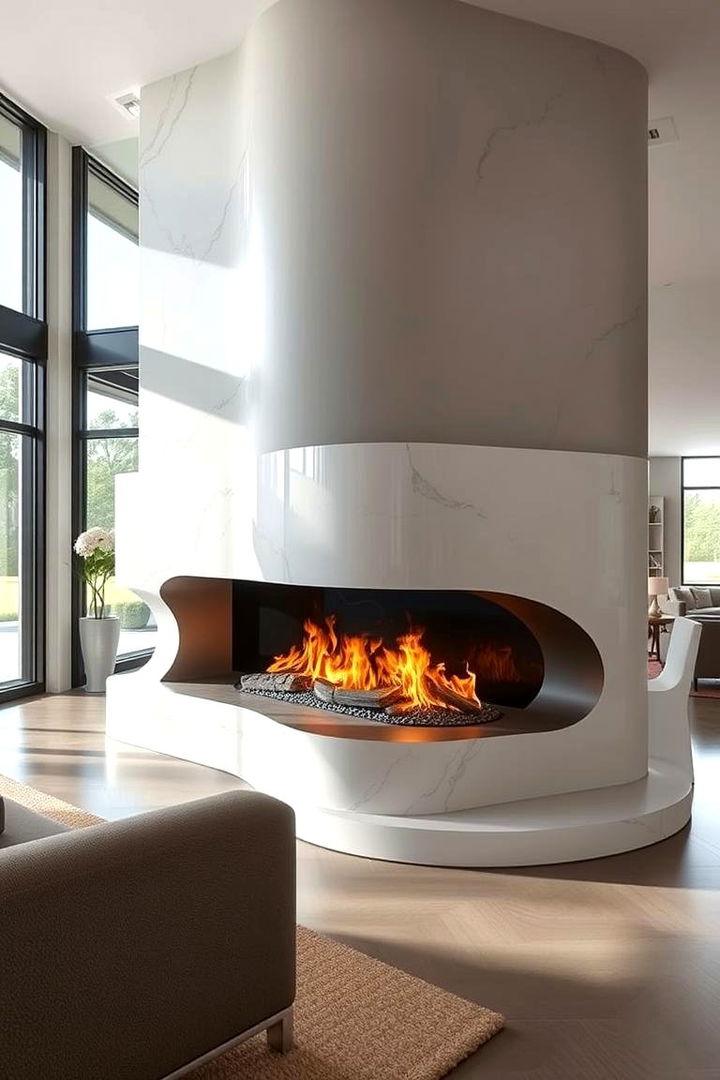 Architectural Statement Pieces for Homes - 22 Double-sided Fireplace Ideas