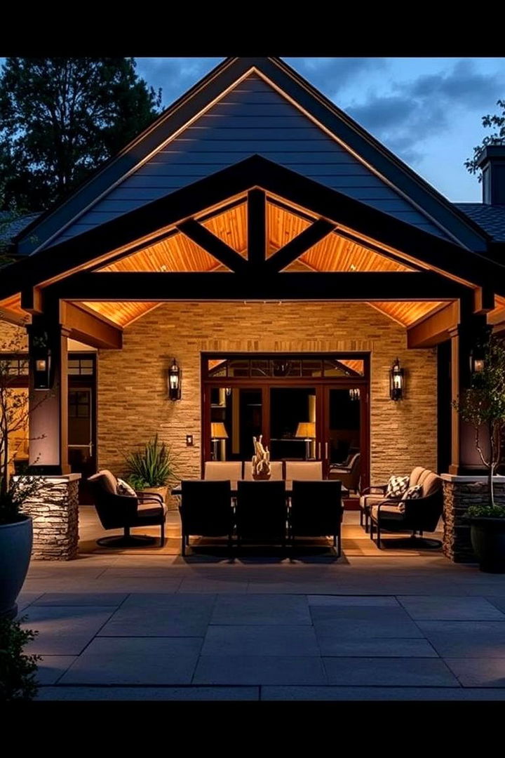 Architectural Statement Roofs - 22 Gable Patio Roof Design Ideas