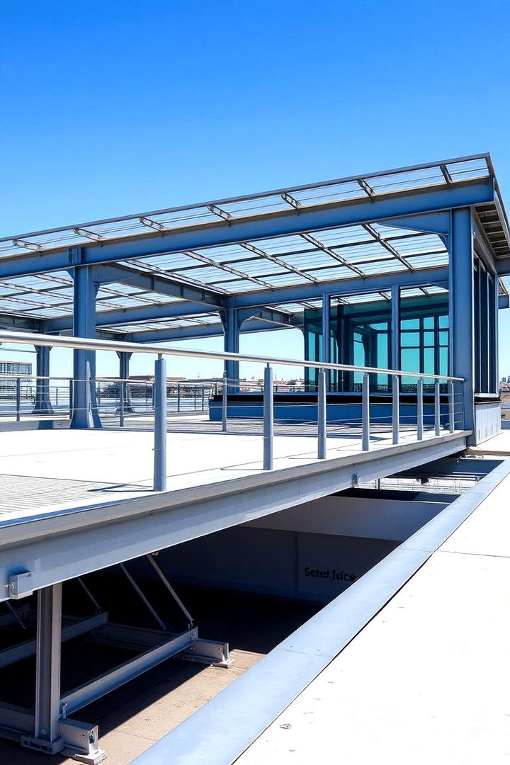 Architectural Steel Roof Design - 22 Deck Roof Ideas