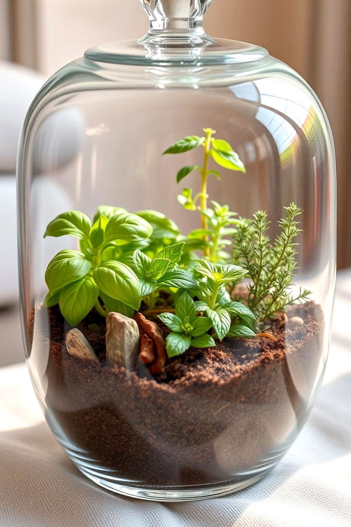 Aromatic Herb Terrarium - 22 Terrarium Ideas
