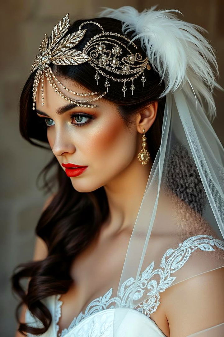 Art Deco Bridal Accessories - 22 Art Deco Wedding Ideas