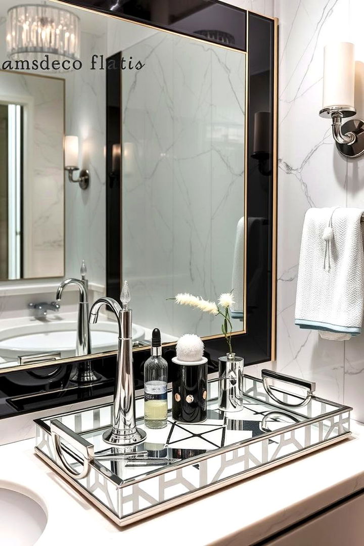 Art Deco Flair - 22 Bathroom Tray Ideas
