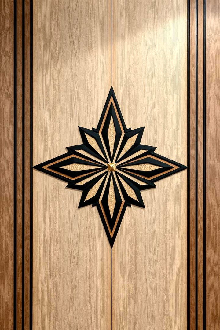 Art Deco Influenced Shiplap - 22 shiplap accent wall ideas