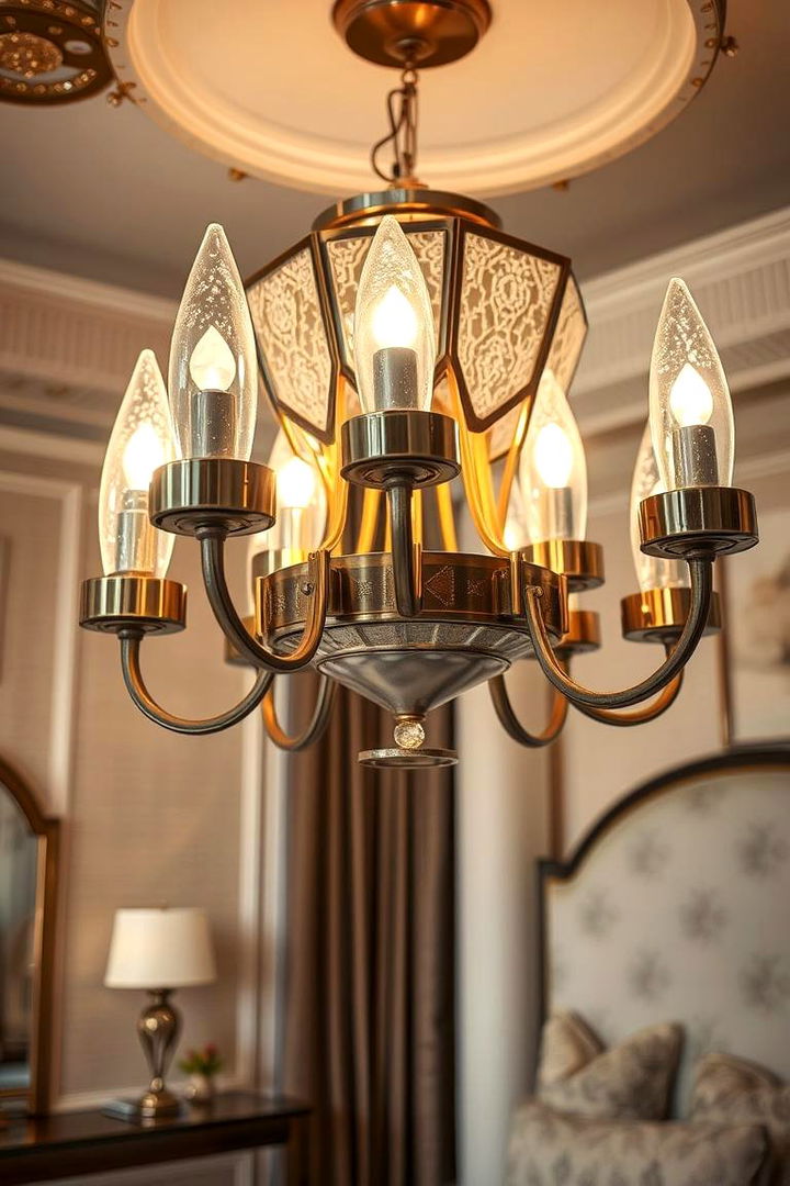 Art Deco Inspiration - 22 Bedroom Chandelier Ideas