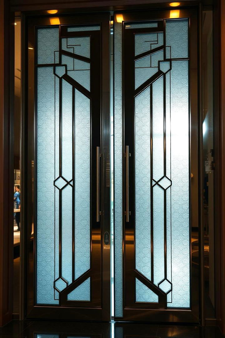 Art Deco Inspirations - 22 Glass Front Doors Ideas