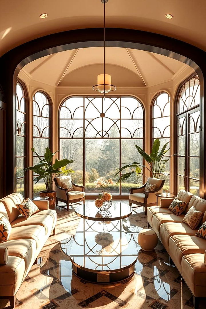 Art Deco Inspirations - 22 Mid-century Modern Sunroom Ideas