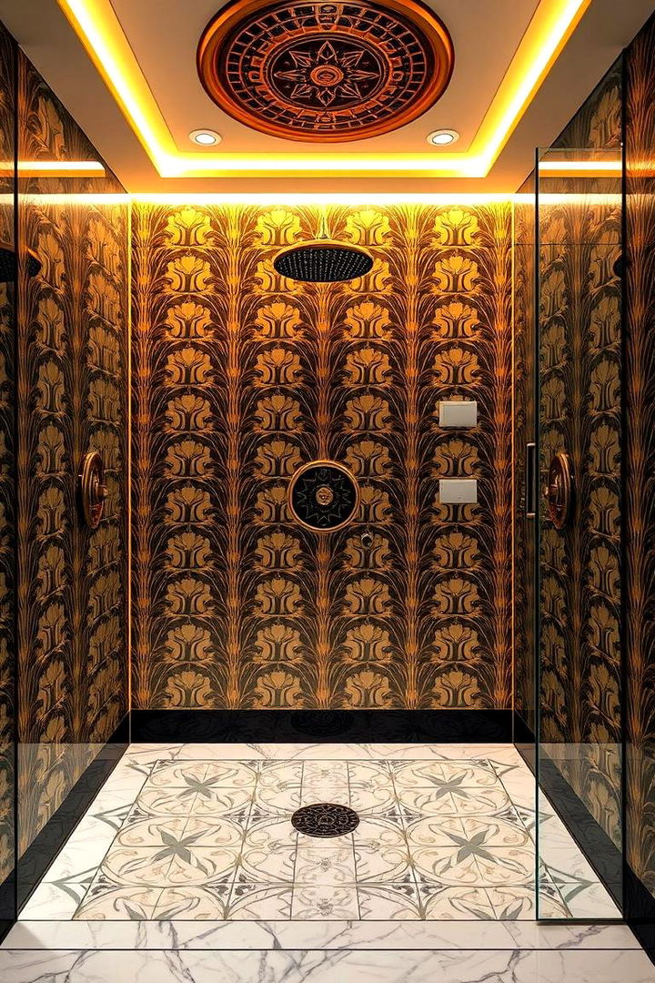 Art Deco Inspirations - 22 Walk-in Shower Tile Ideas