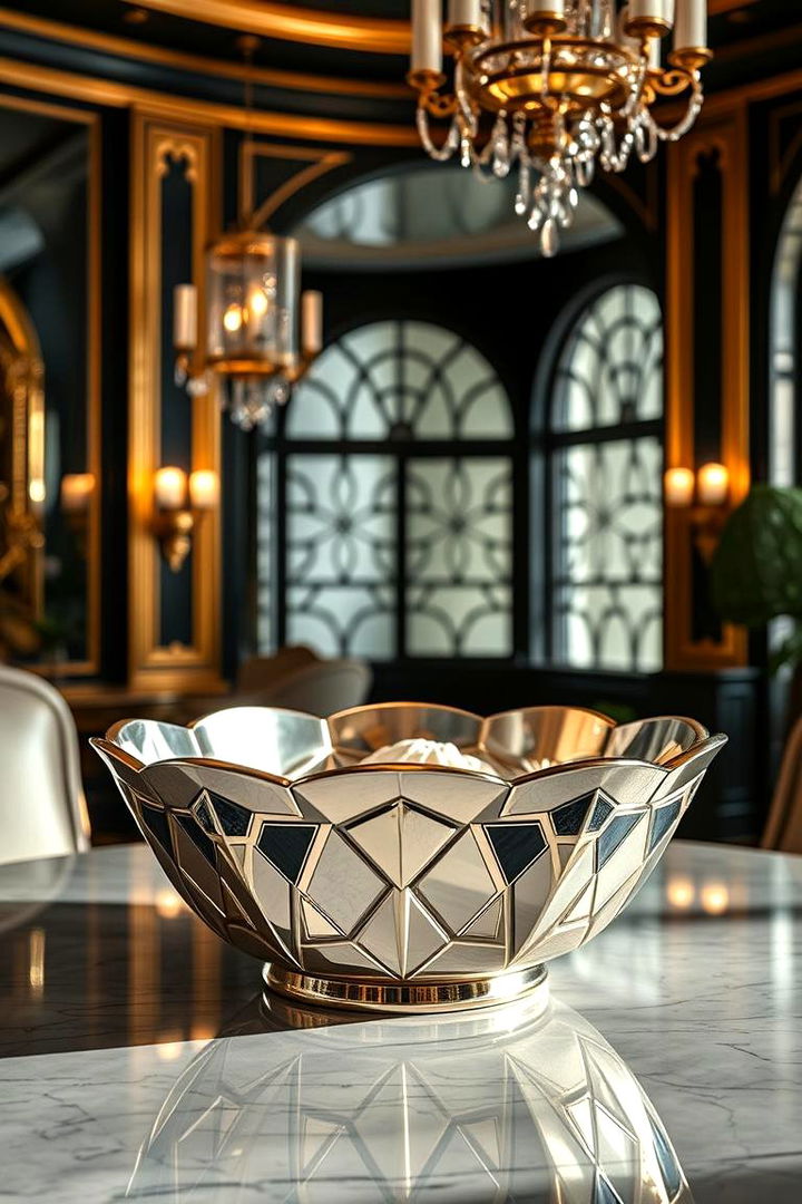 Art Deco Inspired Dough Bowl - 22 Dough Bowl Decor Ideas
