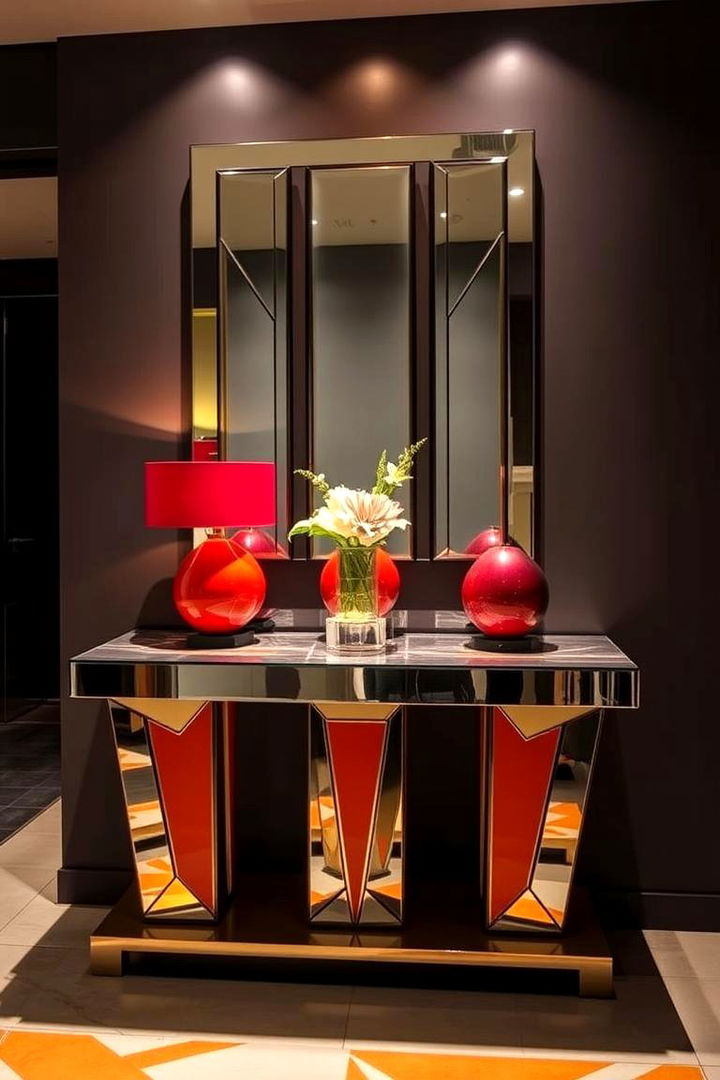 Art Deco Inspired Elegance - 22 Entry Table Decor Ideas