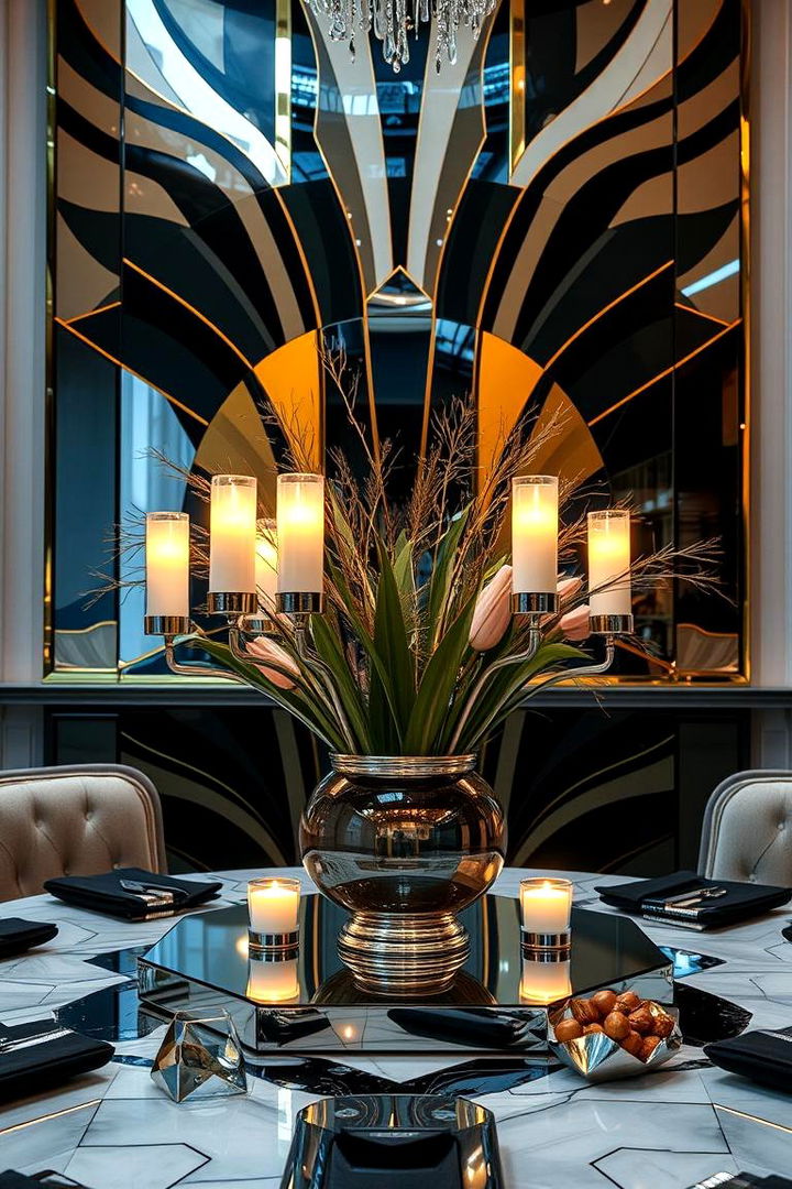 Art Deco Inspired Pieces - 22 non-floral wedding centerpiece ideas