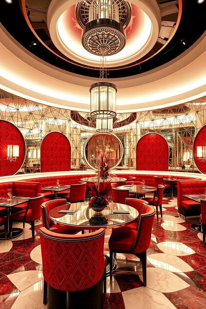 Art Deco Red - 22 Red Wedding Theme Ideas