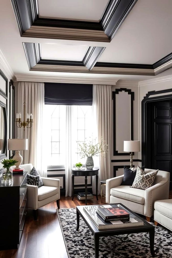 Art Deco Revival Charm - 22 Black Trim Interiors