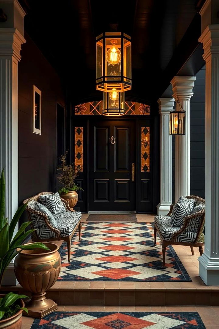 Art Deco Style Enclosed Porch - 22 Enclosed Porch Ideas