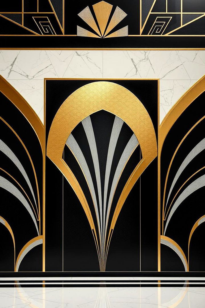 Art Deco Vibe - 22 Bathroom Mural Ideas