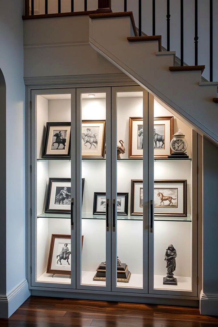 Art Display Cabinets - 22 Under Stair Storage Ideas