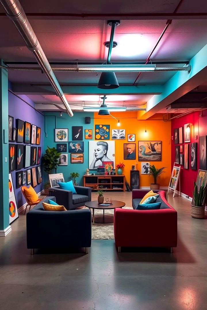 Art Focused Creative Studio - 22 basement office ideas