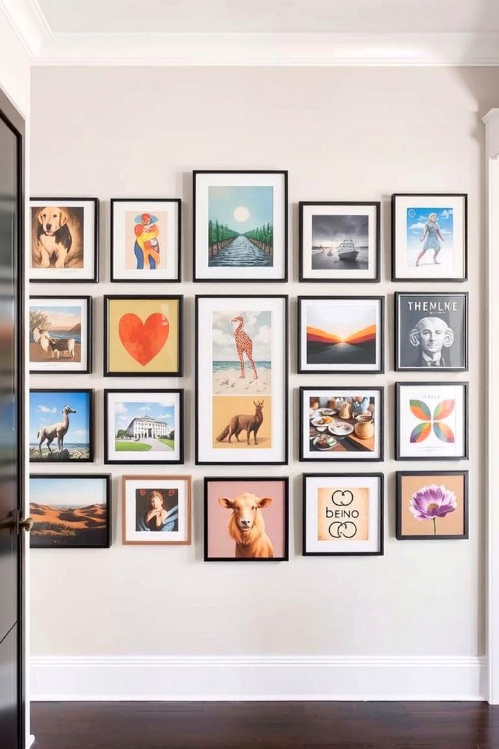 Art Gallery Wall - 22 Foyer Decor Ideas