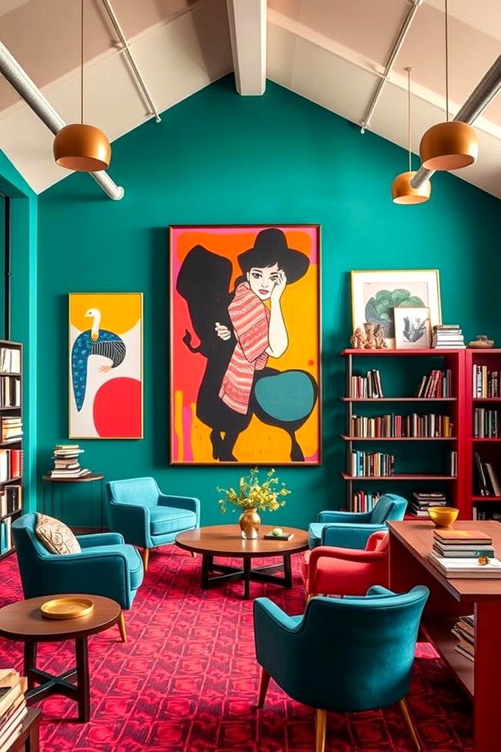 Art Inspired Creative Reading Room - 22 Reading Room Ideas