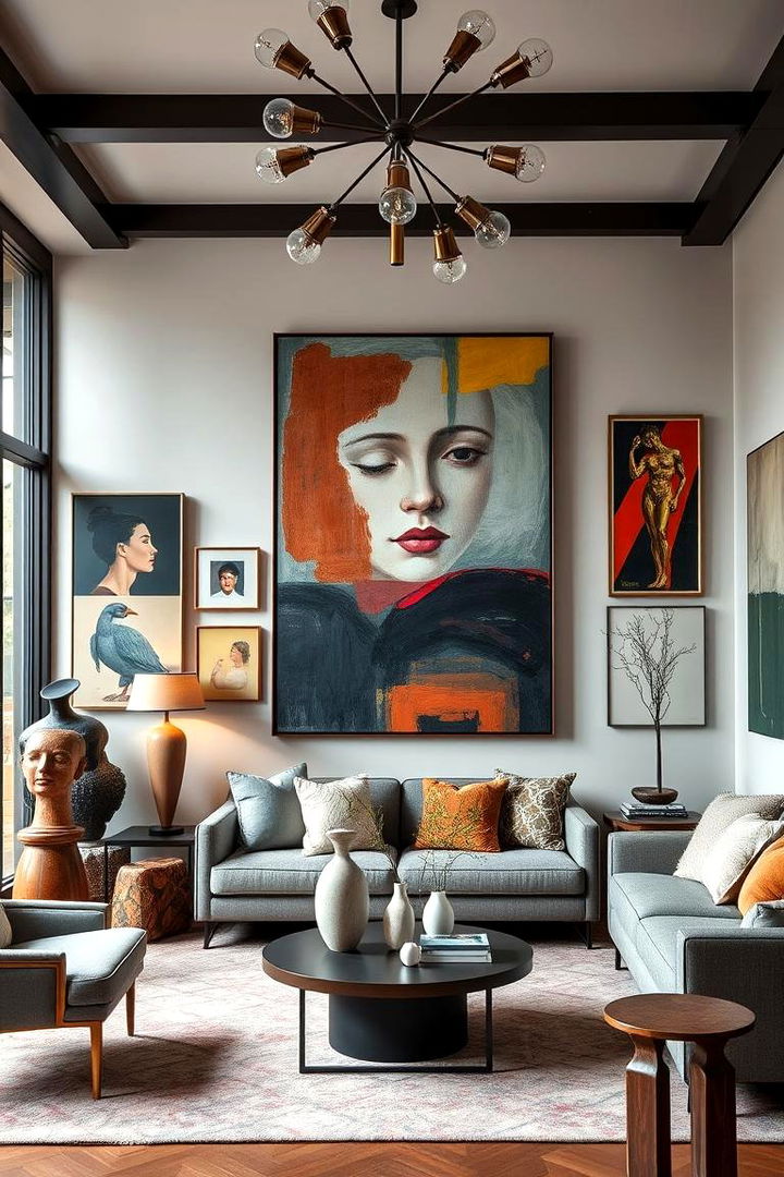 Art Inspired Living Spaces - 22 Large Living Room Ideas