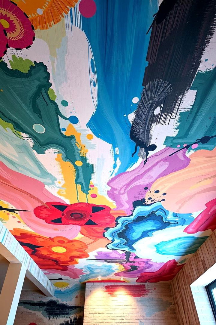 Art Inspired Mural Ceilings for Expression - 22 Basement Drop Ceiling Ideas
