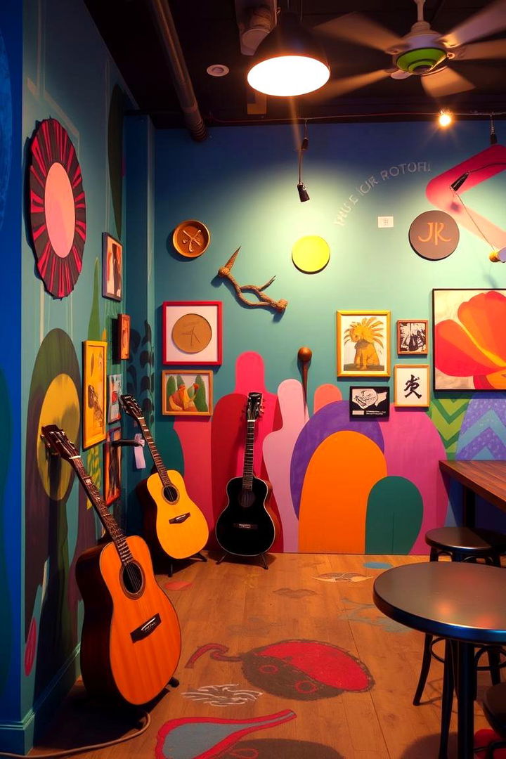 Art Inspired Musical Haven - 22 Guitar Room Ideas