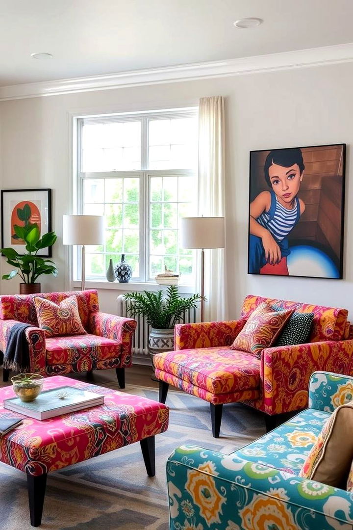 Art Inspired Pieces - 22 Living Room Furniture Ideas