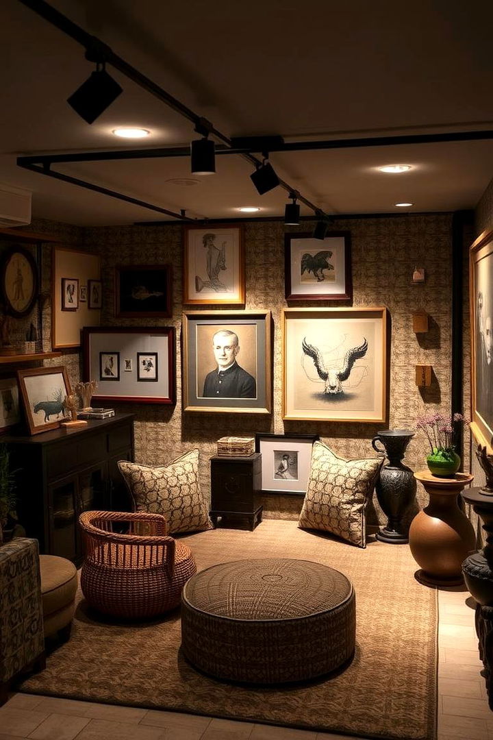Art Lighting to Showcase Decor - 22 Basement Lighting Ideas