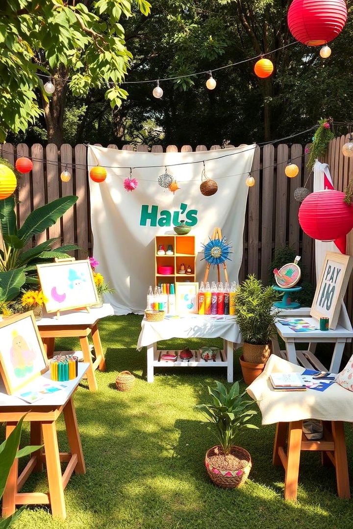 Art and Craft in the Garden - 22 Garden Party Ideas