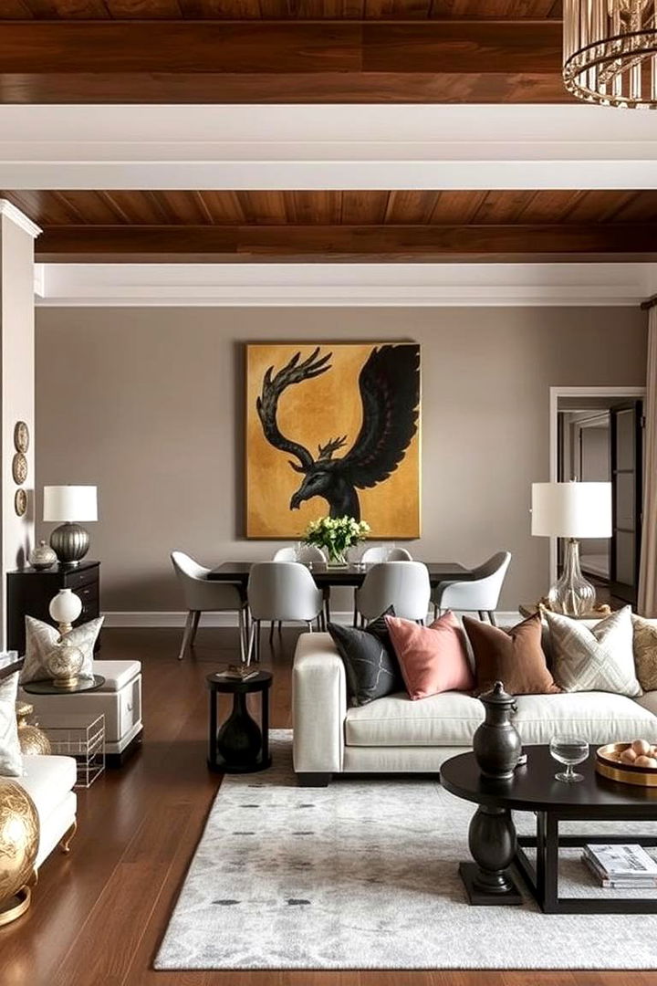 Art and Decor that Bridge Rooms - 22 Living Room Dining Room Combos