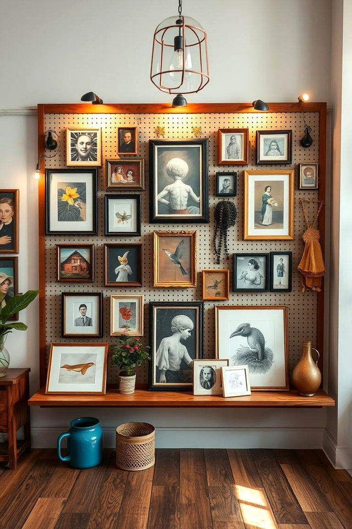 Art and Display Pegboard - 22 Pegboard Ideas