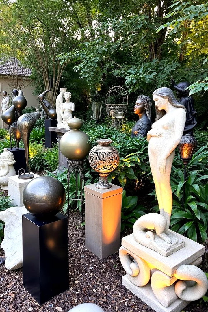 Art and Sculpture Display - 22 Large Backyard Ideas