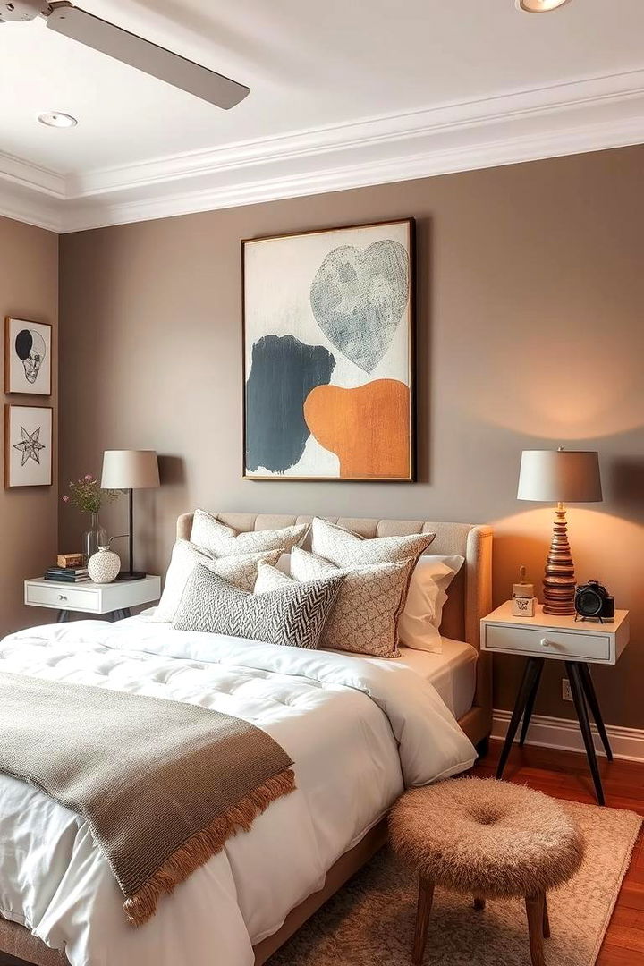 Artful Accents - 22 Taupe Bedroom Ideas